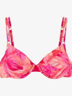 Haut de maillot de bain à armatures design floral tendance