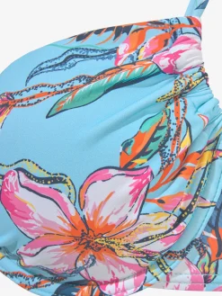 Haut de maillot de bain à armatures design floral