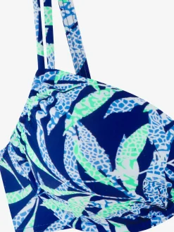 Haut de maillot de bain à armatures imprimé tendance