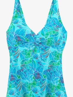 Haut de maillot de bain à armatures imprimé floral