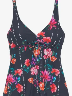 Haut de maillot de bain à armatures imprimé floral moderne