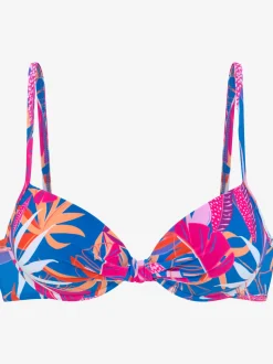 Haut de maillot de bain à armatures motif floral – chaque pièce est unique