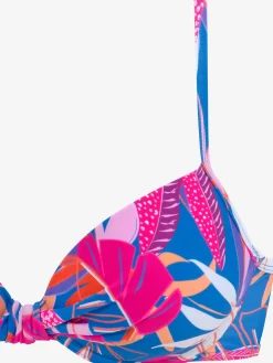 Haut de maillot de bain à armatures motif floral – chaque pièce est unique