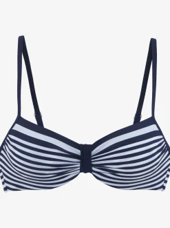 Haut de maillot de bain à armatures style marin élégant