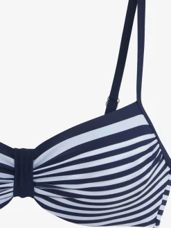 Haut de maillot de bain à armatures style marin élégant