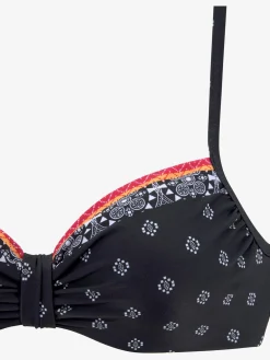 Haut de maillot de bain à armatures imprimé tendance