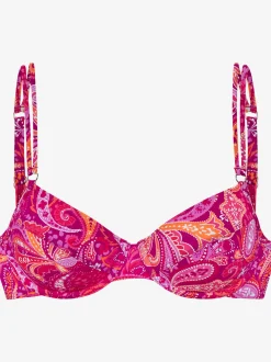 Haut de maillot de bain à armatures motif paisley
