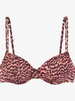 Haut de maillot de bain à armatures imprimé tendance
