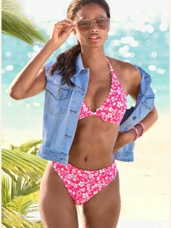 Haut de maillot de bain à armatures imprimé à fleurs mode