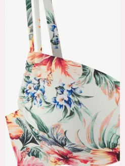 Haut de maillot de bain à armatures imprimé floral : chaque pièce est unique