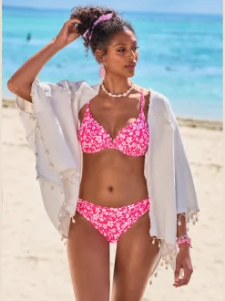 Haut de maillot de bain à armatures imprimé à fleurs mode