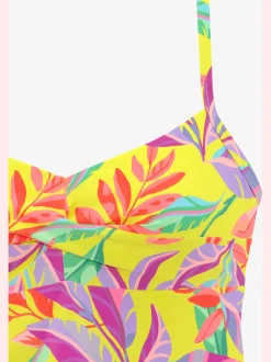 Haut de maillot de bain à armatures motif floral – chaque pièce est unique