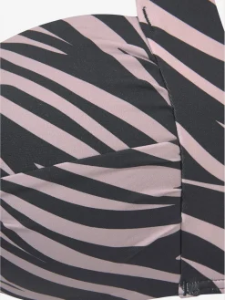 Haut de maillot de bain bandeau imprimé zébré élégant