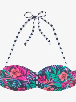 Haut de maillot de bain bandeau imprimé estival