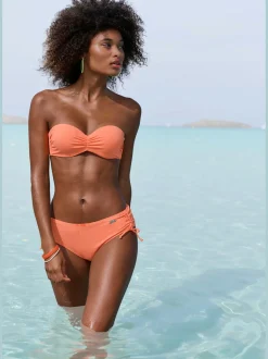 Haut de maillot de bain bandeau coloris uni tendance