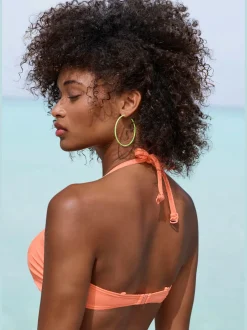 Haut de maillot de bain bandeau coloris uni tendance