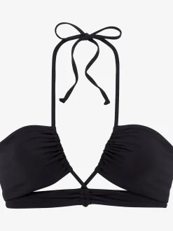 Haut de maillot de bain bandeau coloris uni tendance