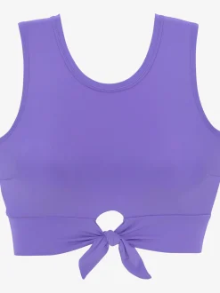 Haut de maillot de bain court coloris unis tendance