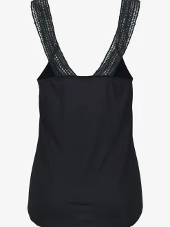 Haut de plage bande dentelle tendance