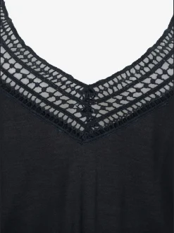 Haut de plage bande dentelle tendance