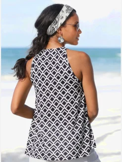 Haut de plage encolure avec petite ouverture