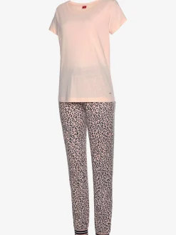 Haut de pyjama manches courtes à encolure ronde