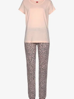 Haut de pyjama manches courtes à encolure ronde