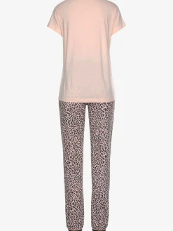 Haut de pyjama manches courtes à encolure ronde