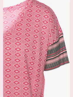 Haut de pyjama t-shirt avec motif ethnique
