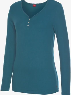 Haut de pyjama t-shirt côtelé ultra-doux
