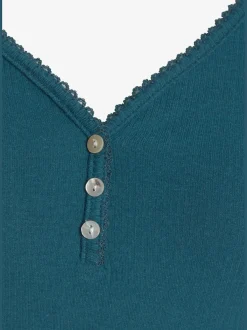 Haut de pyjama t-shirt côtelé ultra-doux