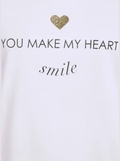 Haut de pyjama t-shirt de nuit avec imprimé devant