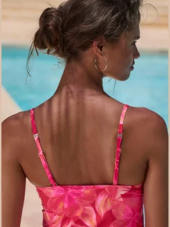 Haut de tankini design floral tendance