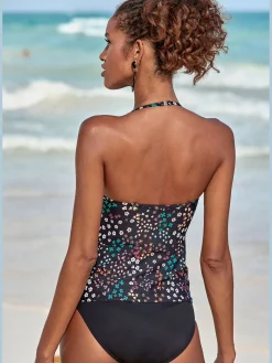 Haut de tankini imprimé floral moderne