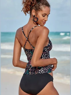 Haut de tankini imprimé floral moderne