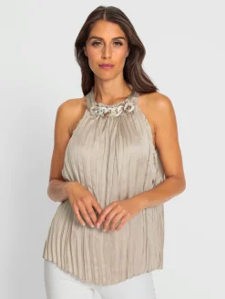 Haut plissé accessoire élégant