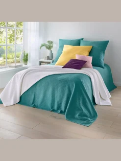 Housse de coussin tissé en relief