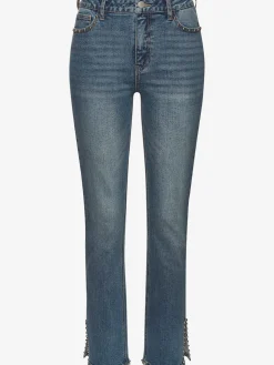 Jean à 5 poches jean extensible avec rivets