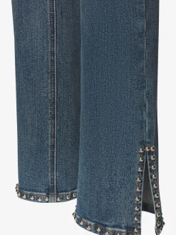 Jean à 5 poches jean extensible avec rivets
