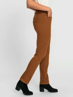 Jean à ceinture avec passants fermeture à glissière