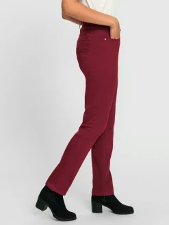 Jean à ceinture avec passants fermeture à glissière