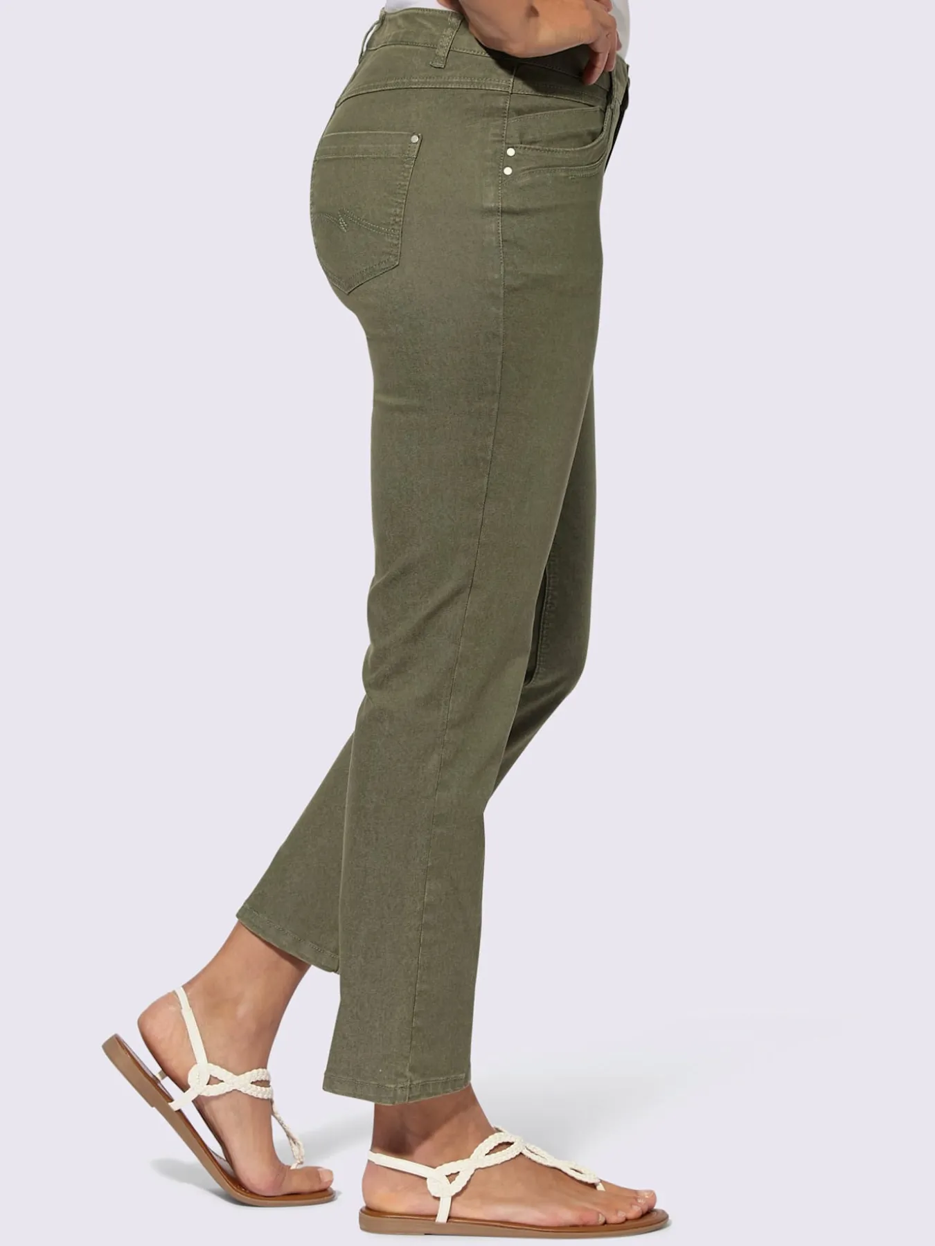 Jean 7/8 coton extensible confortable