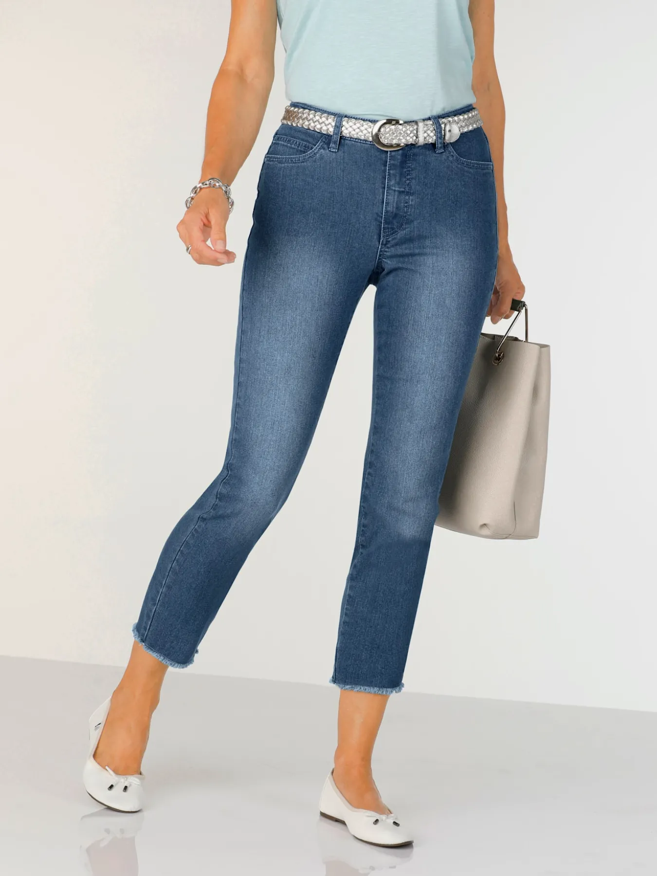 Jean 7/8 coton extensible confortable