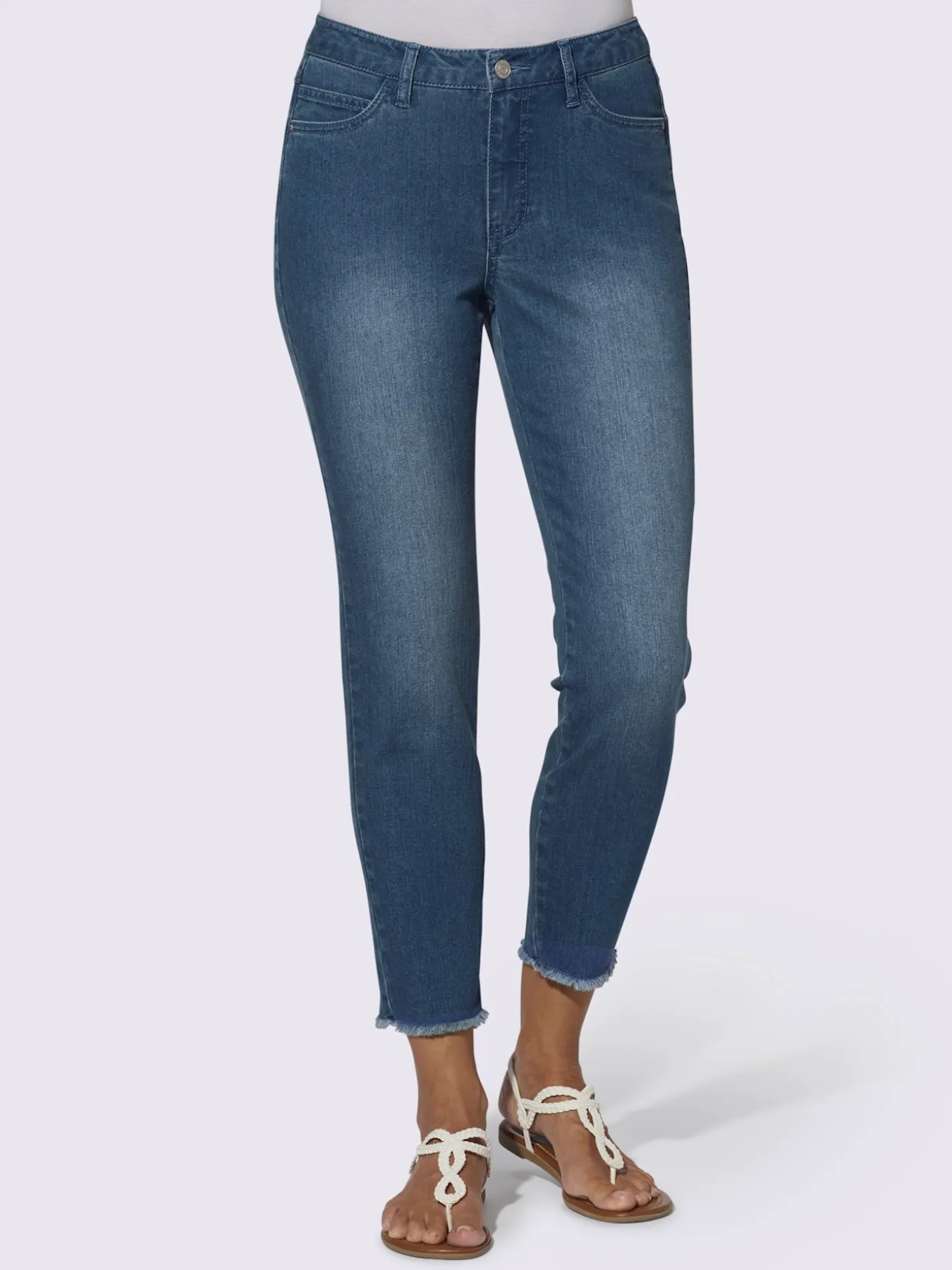 Jean 7/8 coton extensible confortable