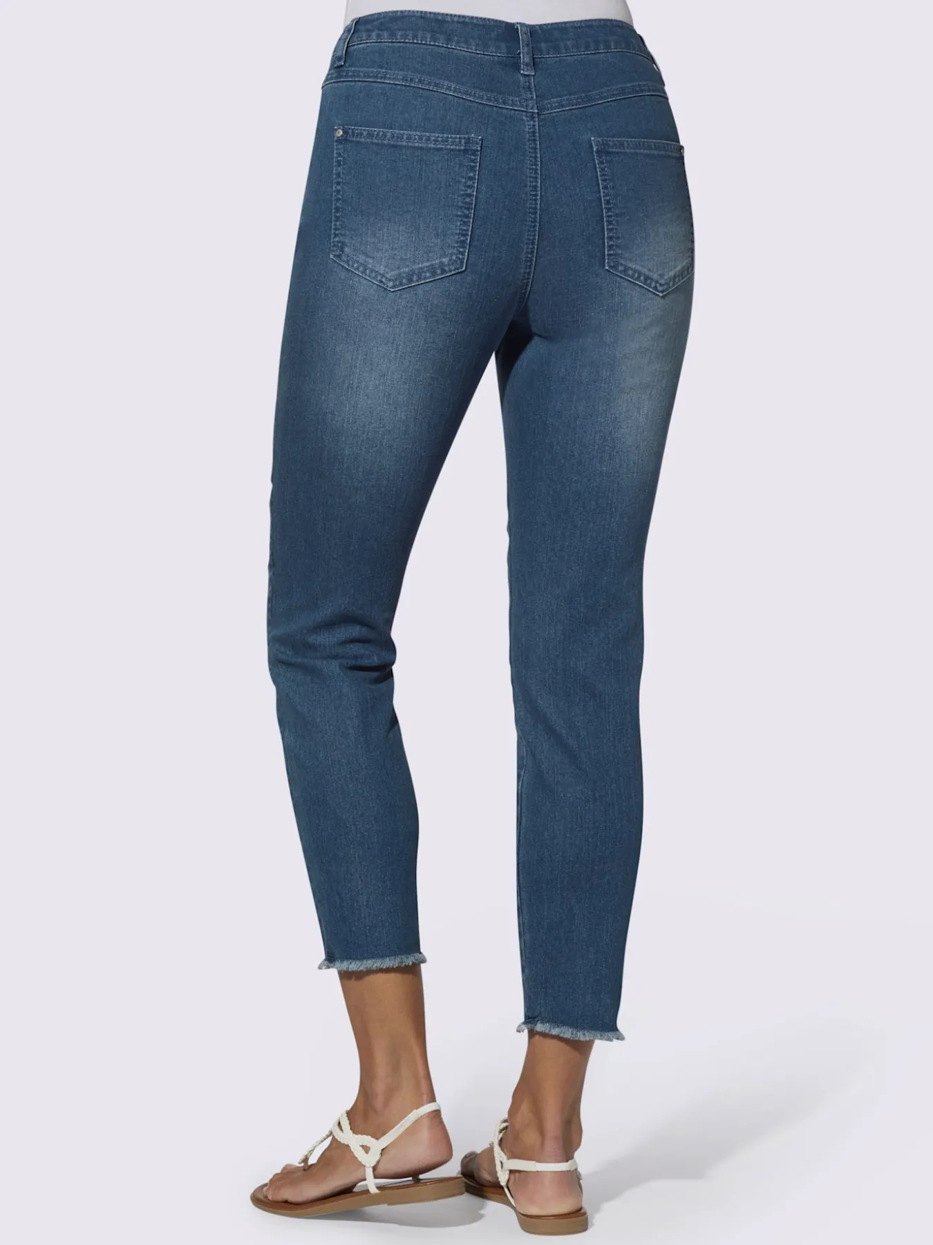 Jean 7/8 coton extensible confortable