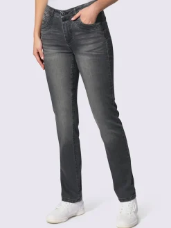 Jean 5 poches couture latérale avancée pour un effet affinant