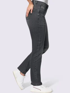 Jean 5 poches couture latérale avancée pour un effet affinant