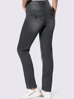 Jean 5 poches couture latérale avancée pour un effet affinant