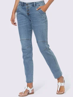 Jean 5 poches délavage spécial pour un coloris tendance