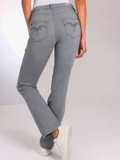 Jean 5 poches mélange coton et lyocell de qualité